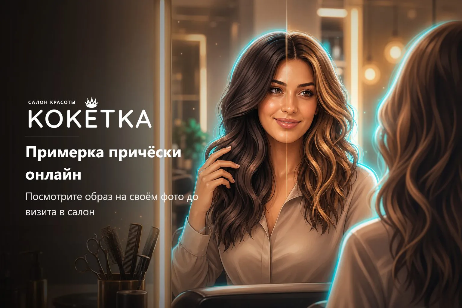 Сервис примерки причёски Кетти